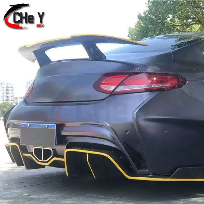 For BMW i8 2014-2019 Style Real Carbon Fiber Gloss Black Rear Roof Spoiler Wing Trunk Lip Boot Cover Car
