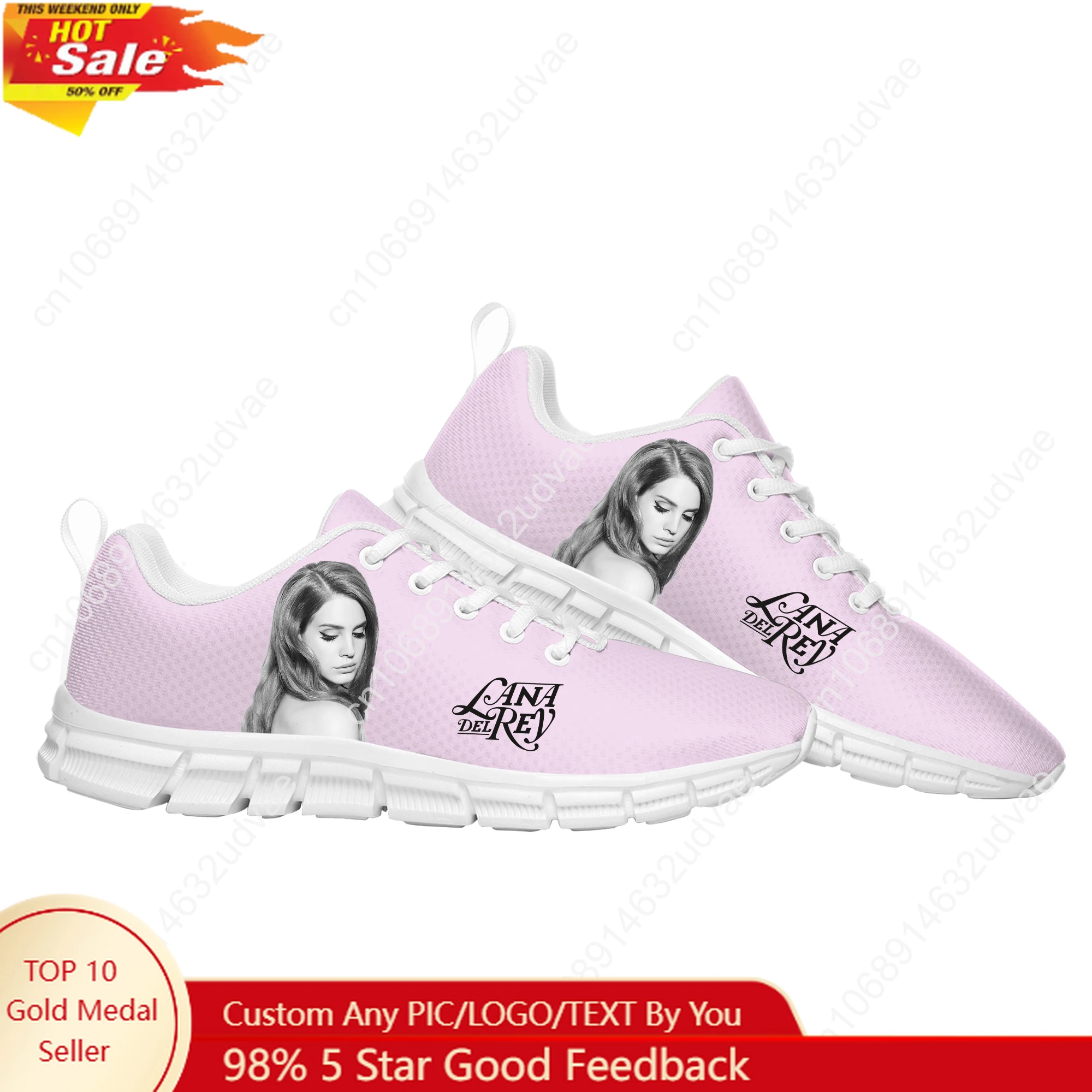 

Lana Del Rey Singer Sports Shoes Mens Womens Teenager Sneakers Durable Elastic Footwear Casual Custom Made Couple Shoes White