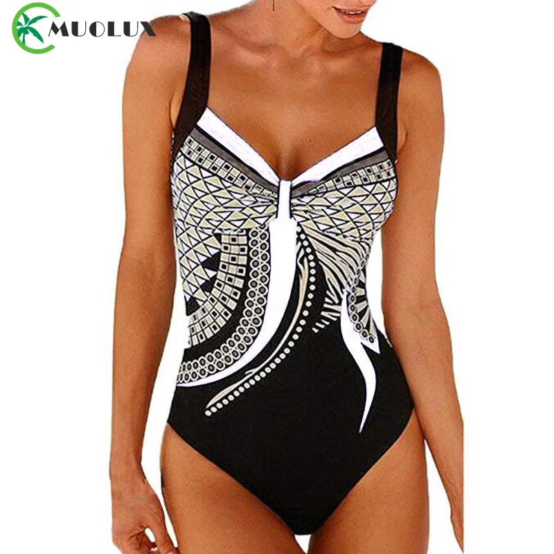 

2024 One Piece Swimsuit Sexy Ruched Tummy Control Swimwear Women Vintage Solid Monokini Beachwear Female Bathing Suit Plus Size