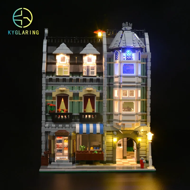 

Kyglaring Led Lighting Set DIY Toys For 10185 And 15008 Green Grocer (Not Included Building Blocks)