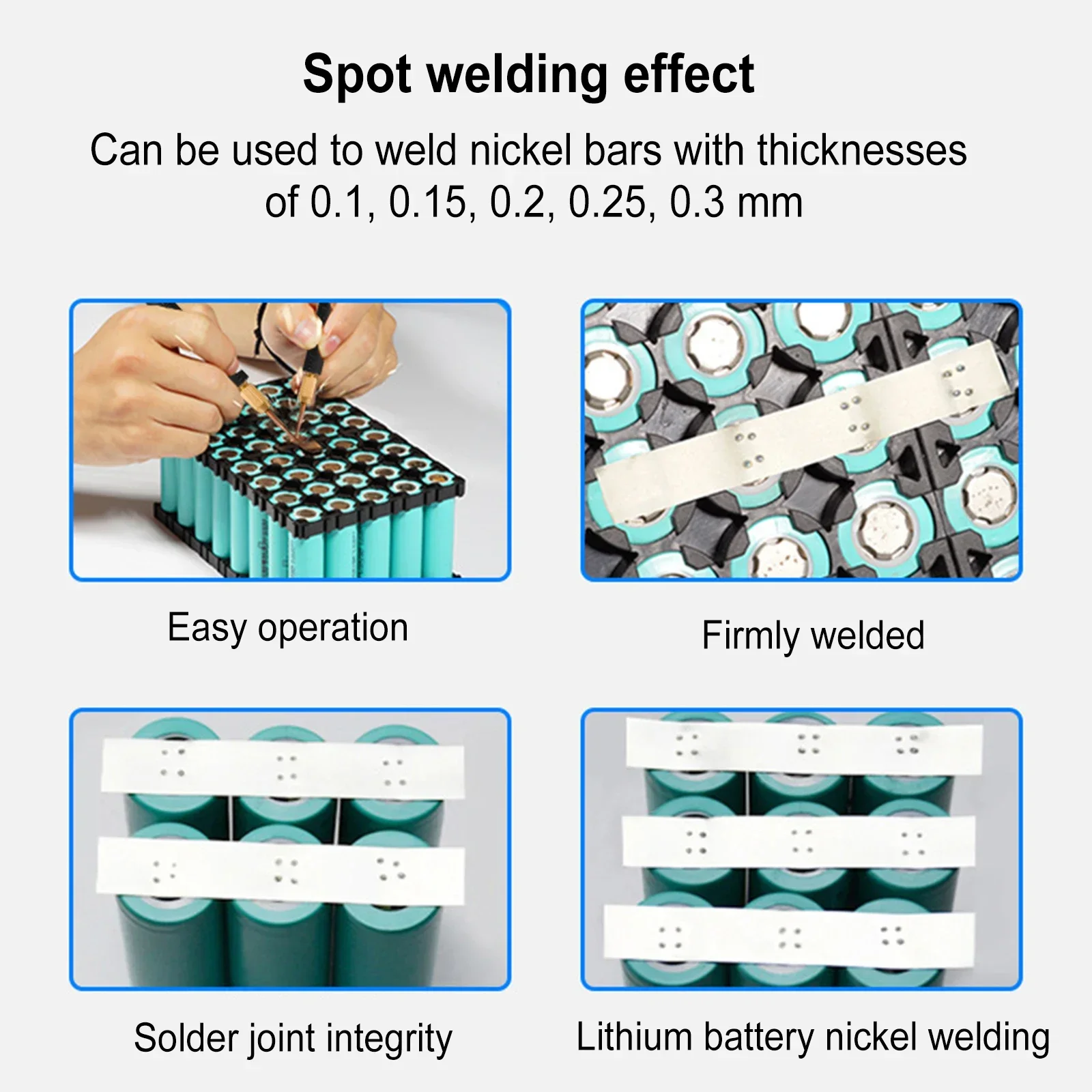 8000W Spot Welder Home Use Foot-Operated Control Portable Welding Machine Intelligent Double Pulse Spot Welder 0.3Mm Recharge