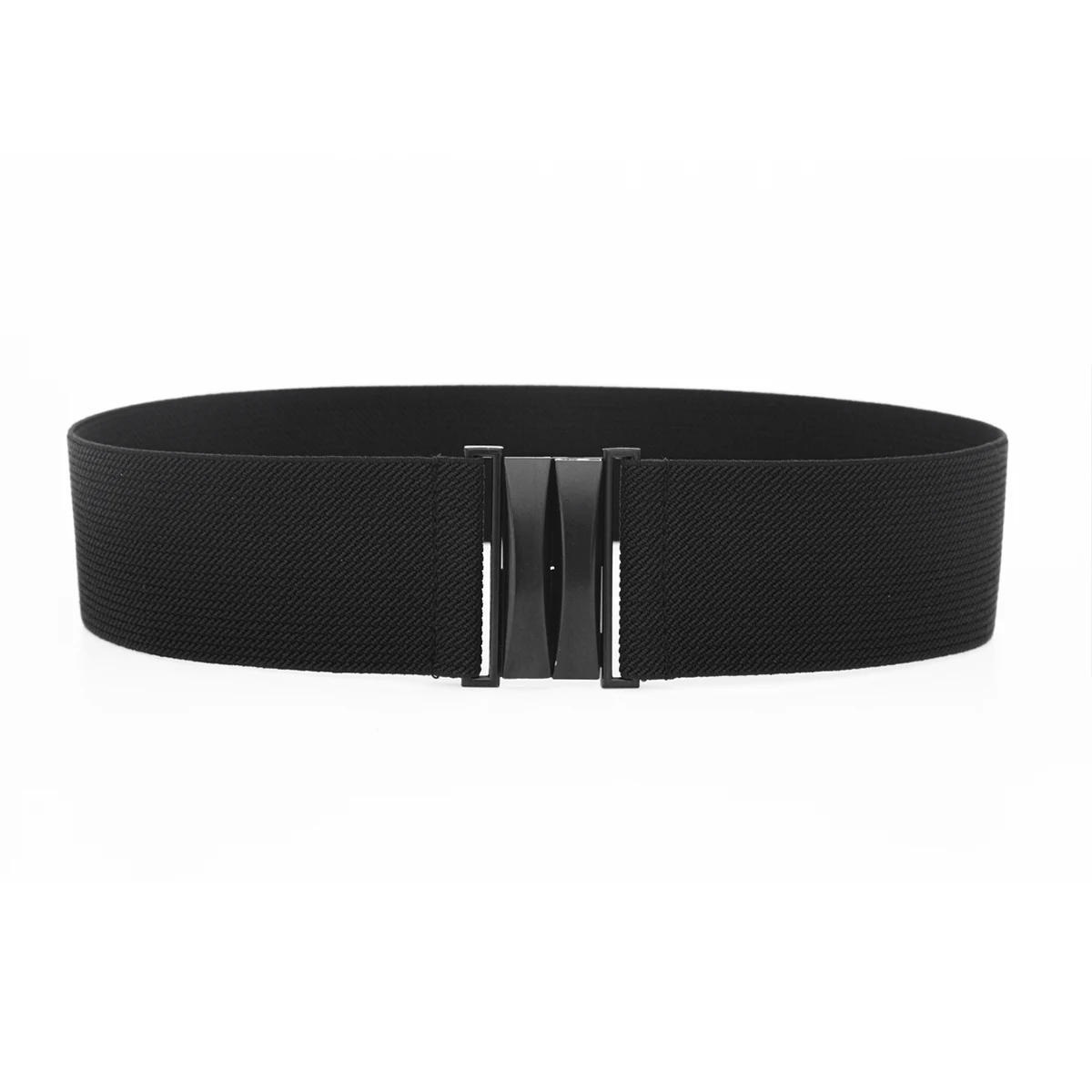 SISHION Fashion Elastic Waist Belt for Women YD0056 Black Waistband Corset Belts Plus Size S -XXL