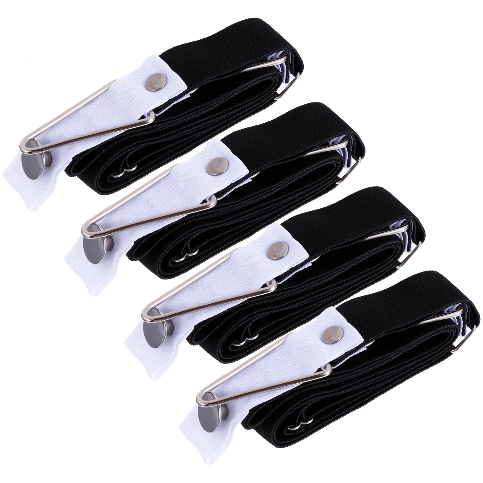 

4pcs Quilt Fastener Clips Black Anti skid Sheet Holder Straps Adjustable Bedding Cover Fixator Fitted Mattress Pad
