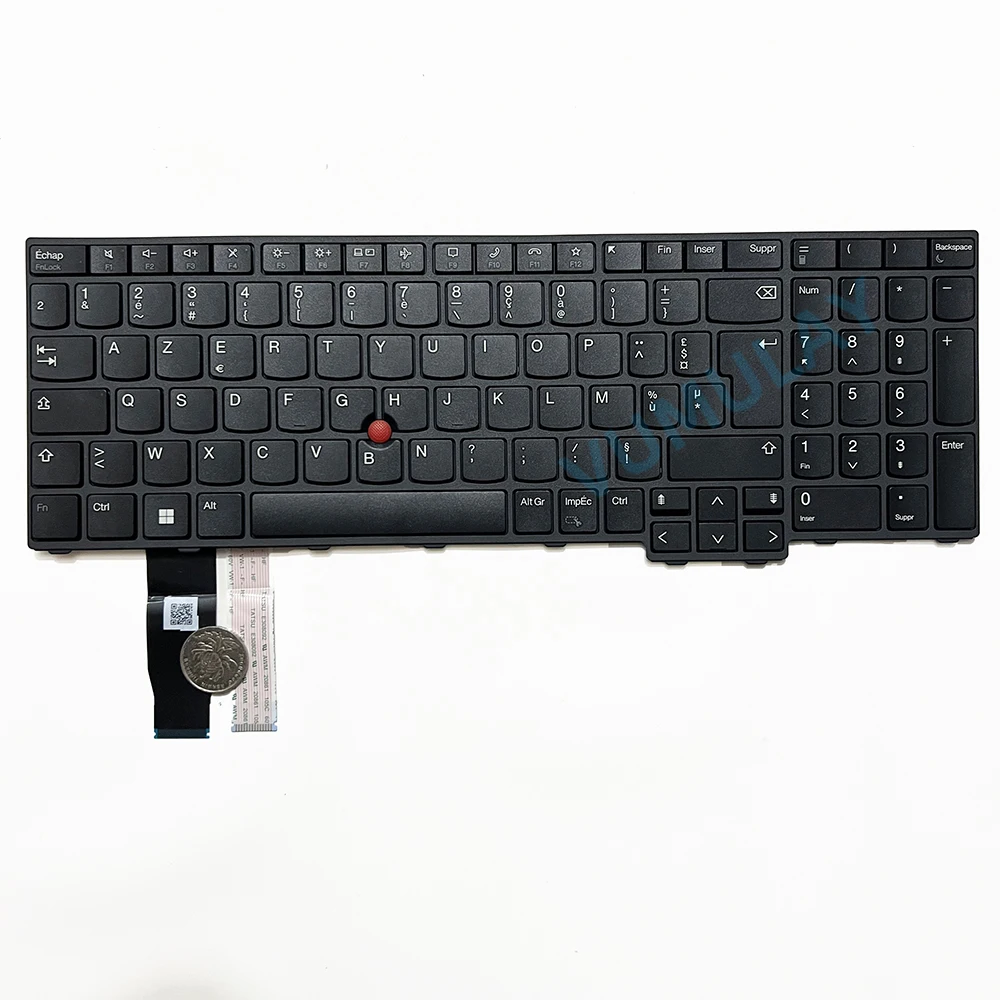 Imagem -03 - Teclado Azerty para Lenovo Thinkpad T16 Gen Gen 21bv 21bw 21ch 21cj 21hh 21k7 21k8 P16s Gen Gen2 L15 Gen Francêsnbdua5n21k05199sn21k04977