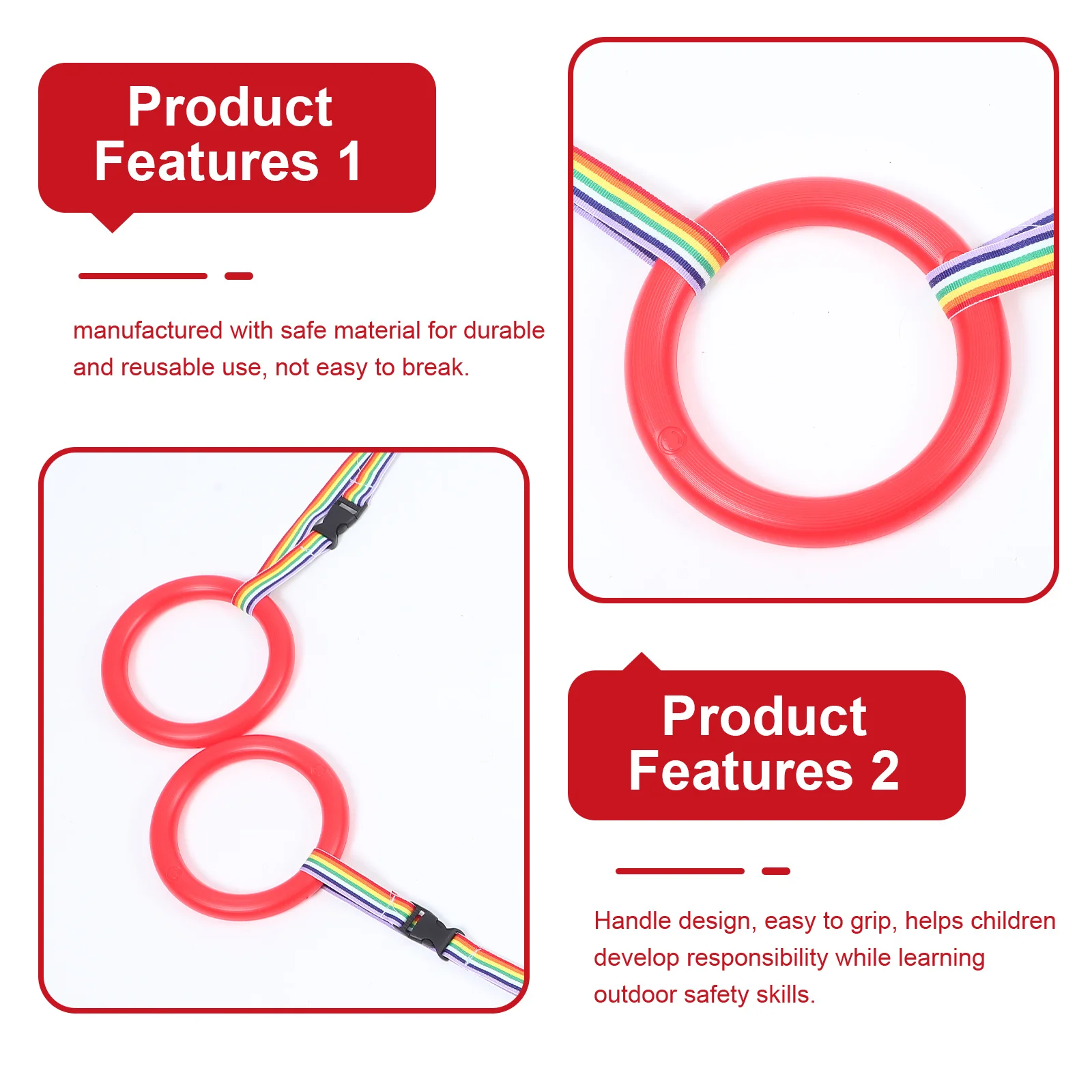 1 مجموعة الأطفال حبل أمان مرحلة ما قبل المدرسة المشي المقود مقبض دائري رياض الأطفال المشي حبل الاطفال المقود المعصم إلى المعصم الرعاية النهارية