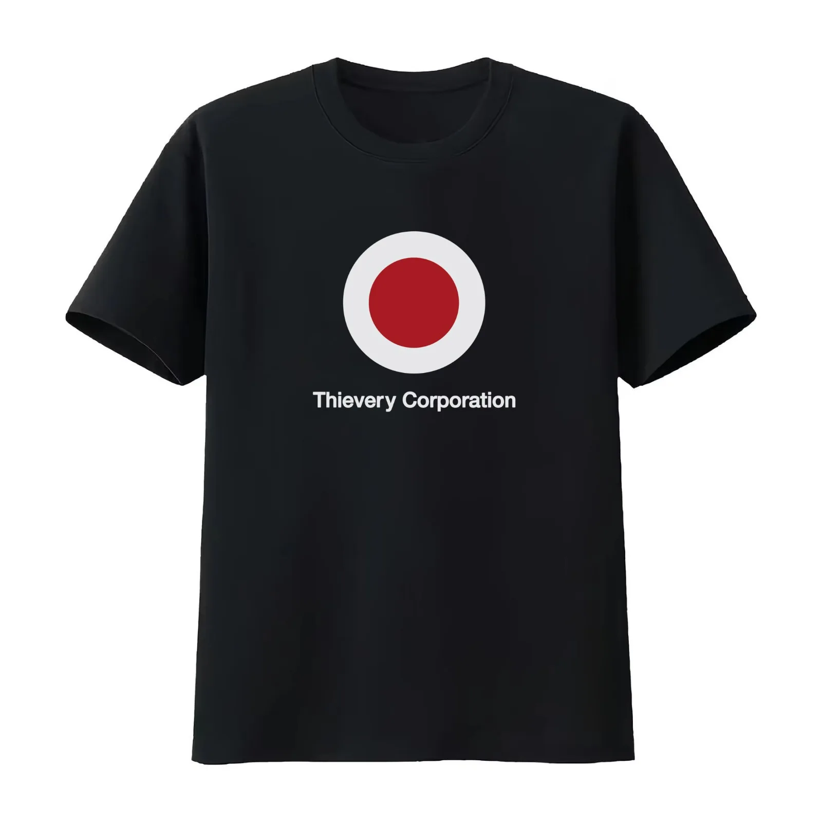 Cala Figuera Thievery Corporation Band Reflections T-Shirt Summer Casual Cotton Tee Oversized Streetwear Tops 100% Cotton