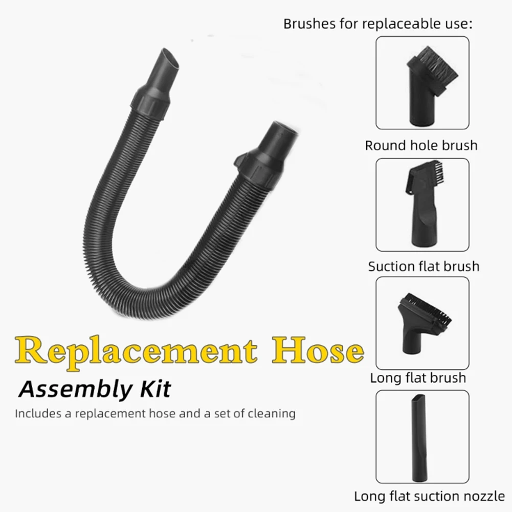 Kit de conexão de mangueira de vácuo para Dewalt 5140128 -68 Vácuo DCV580 DCV581H Modelos Ferramentas de limpeza Cabeça de sucção de escova quadrada redonda