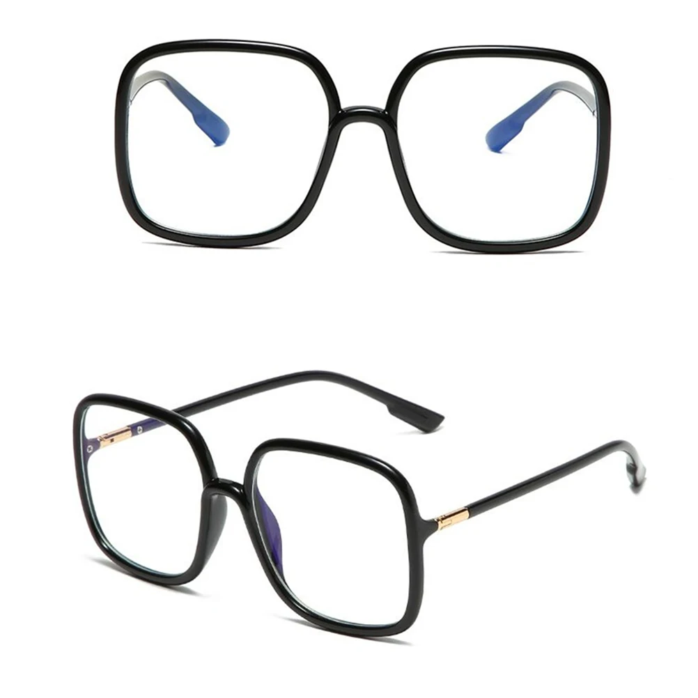 

1 Pair Light Glasses Square Frame Lightweight Unisex Eyeglasses Comfortable Fit For Men Women Home Office School Gift