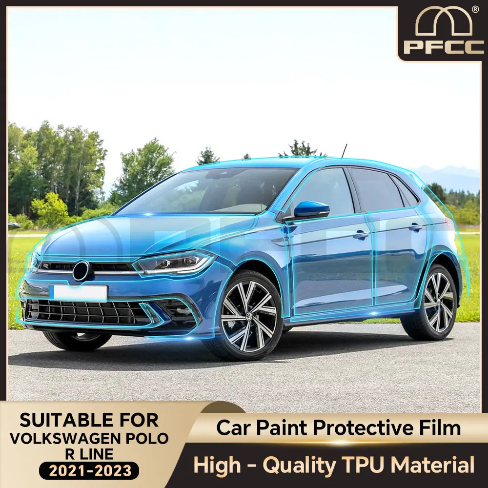 PPF بولي TPU ل Volkswagen ID.4 VW 2021 2022 2023 2024 طبقة حماية الطلاء مسبقة القطع الجسم واضح الصدرية بولي TPU شفافة اكسسوارات السيارات #6