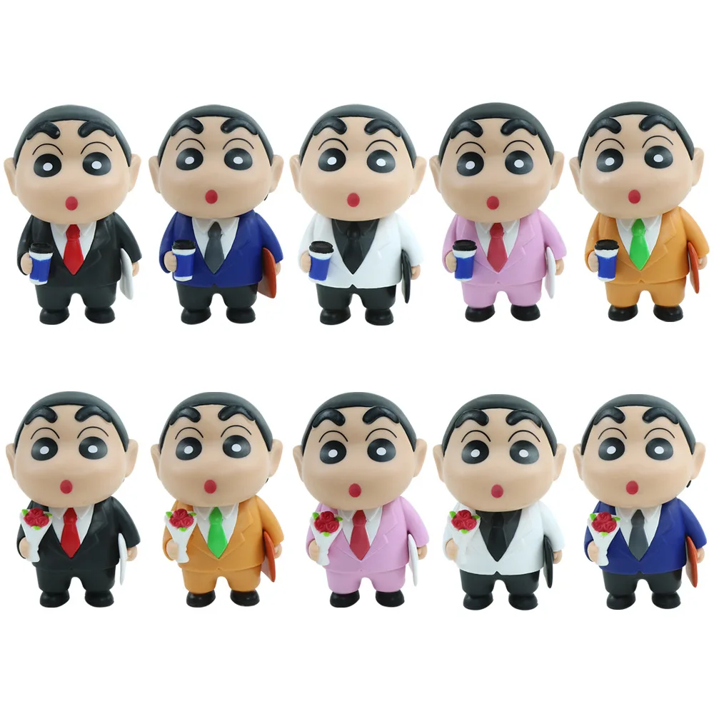 

Crayon Shin-chan Office Worker Series Blind Box Toy Shinnosuke Nohara Salaryman Chibi Figurine Desktop Ornament Hand Model Gifts