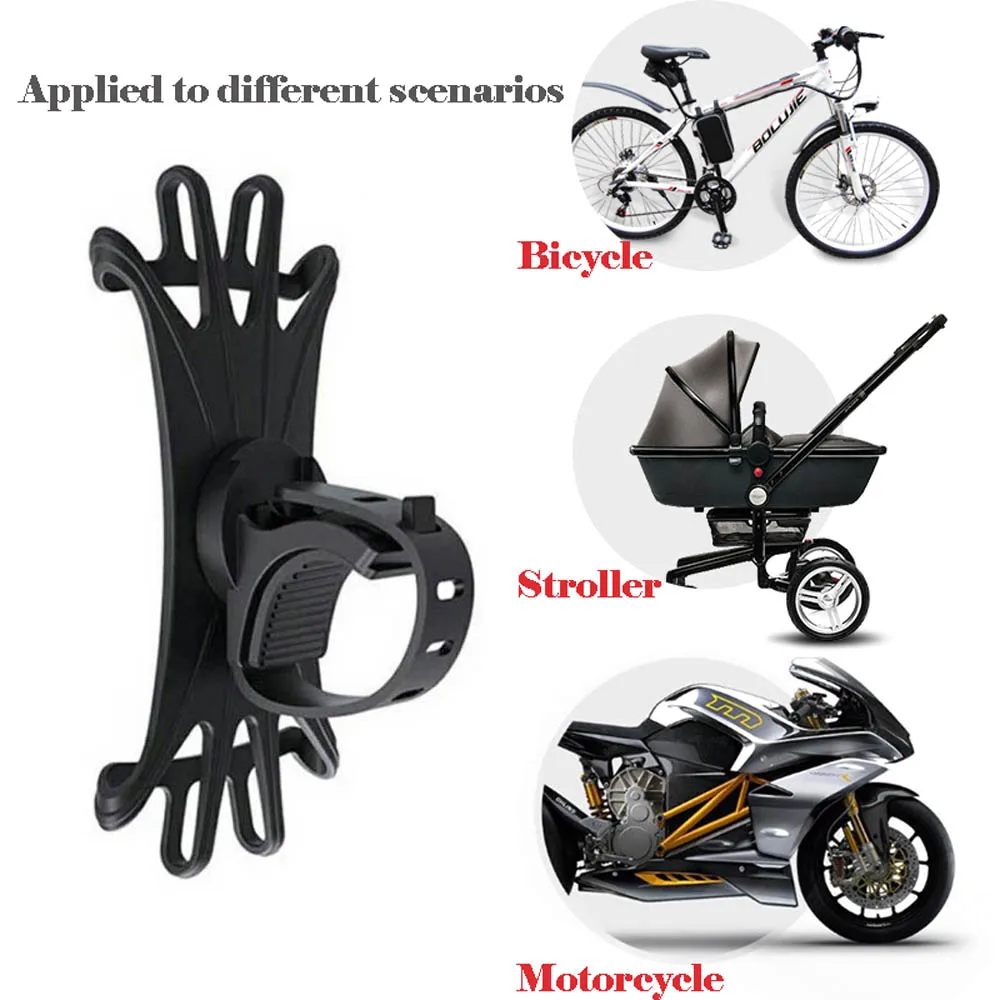 

360 Rotatable Baby Pram Cart Phone Holder Baby Stroller Accessories Mobile Phone Holder Rack Universal for iPhone Device