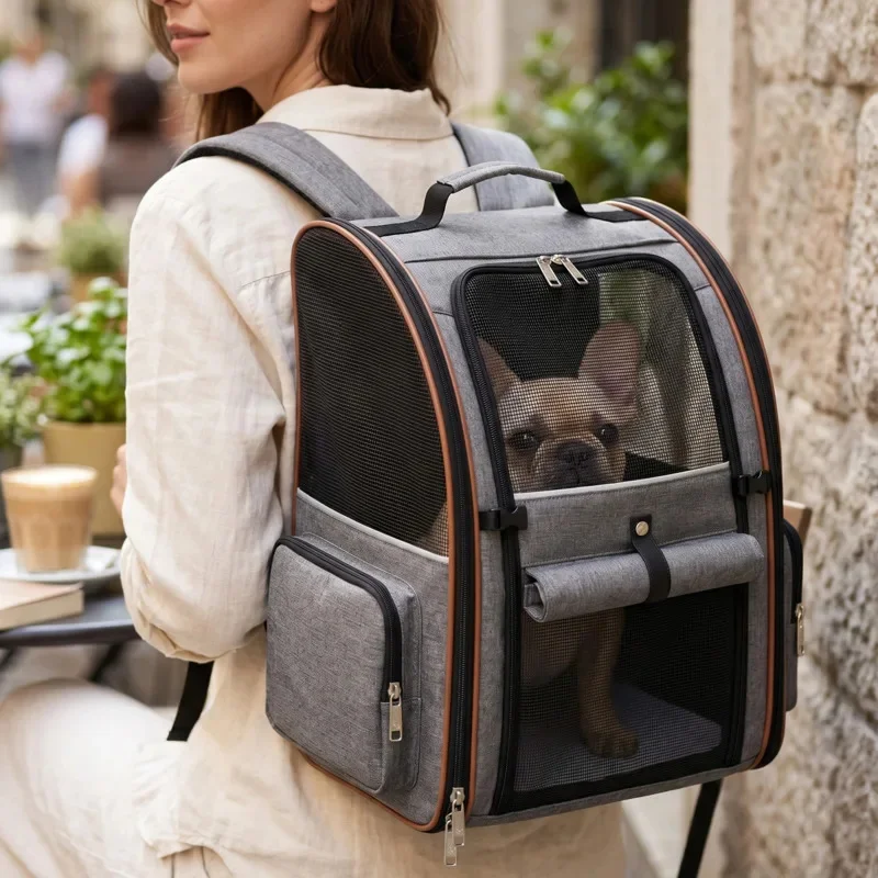 Expandable Pet Carrier Backpack For Small Cats And Dogs Airline Approved Foldable Dog Carrier With Comfortable Inner Padding