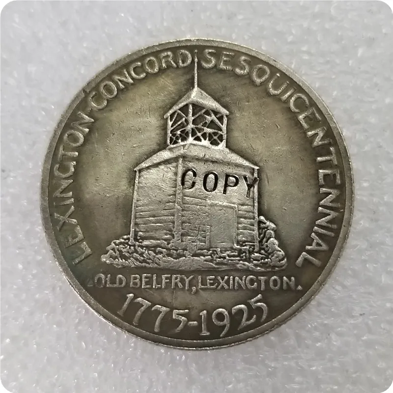 1925 Lexington Commem Silver 50c Copy Coin commemorative coins-replica coins medal coins collectibles