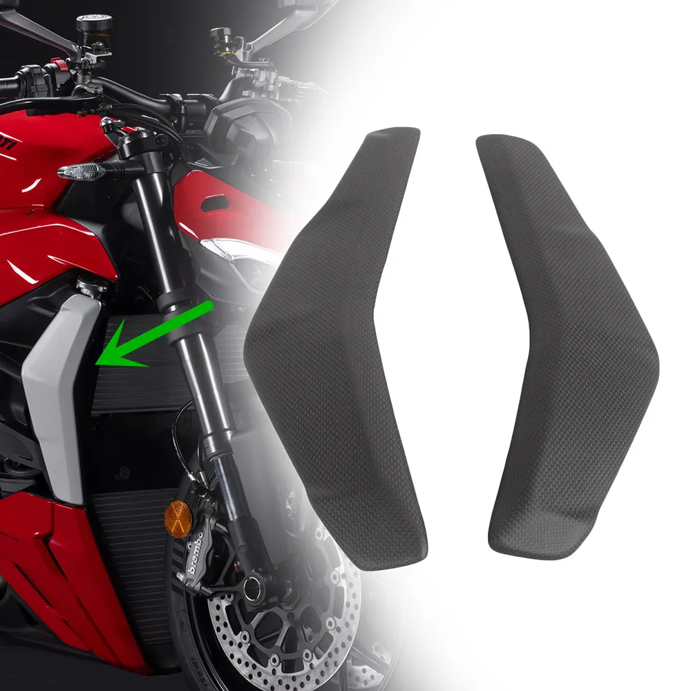 For DUCATI Streetfighter V2 2021 2022 100% Carbon Fiber Side Panels Side Protection Motorcycle Modification Parts 1 Pair