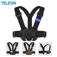 TELESIN Chest Strap Mount Waistcoat Belt Mount for GoPro Hero 13 12 11 10 9 8 7 Insta360 DJI Action 5 Pro/4/3 Camera Accessories