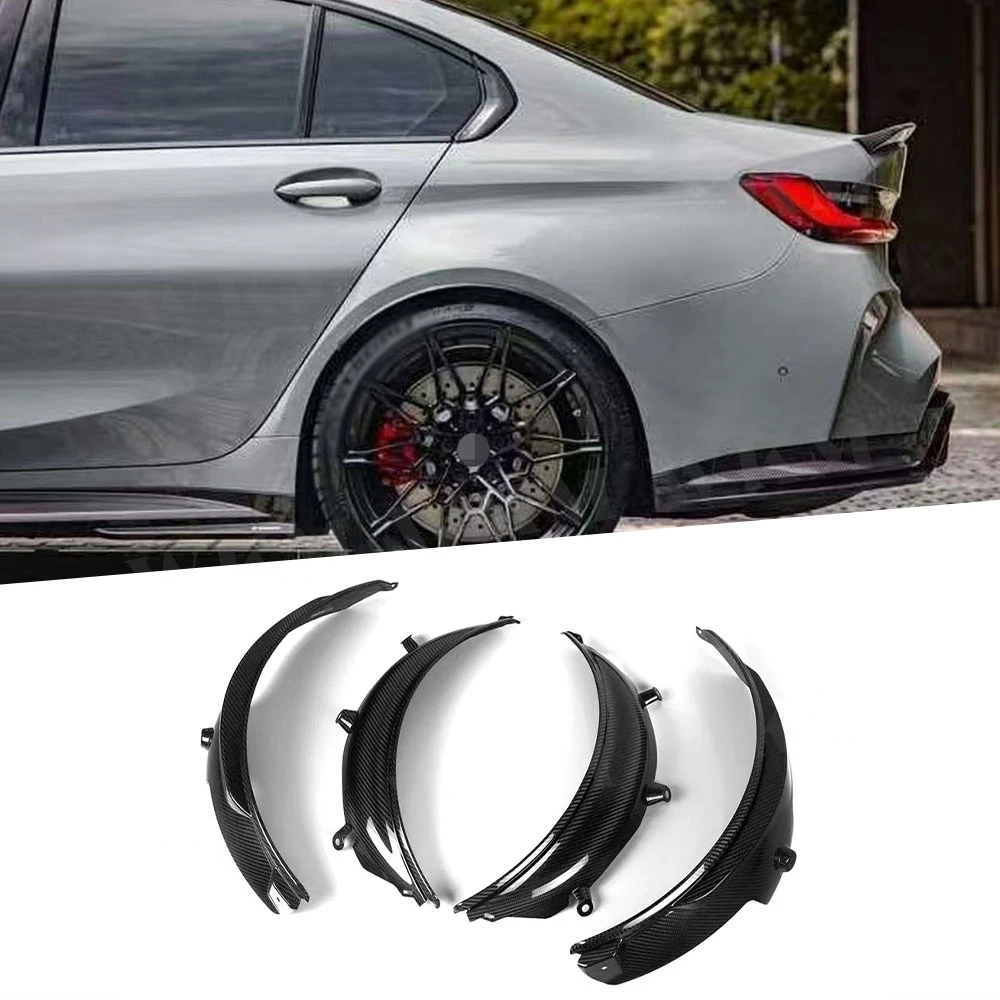 

Накладки на бампер и боковые крылья из сухого карбона для BMW 3 серии M3 G80 G81 2021+ (расширители колесных арок), комплект обвесов, автомобильные аксессуары