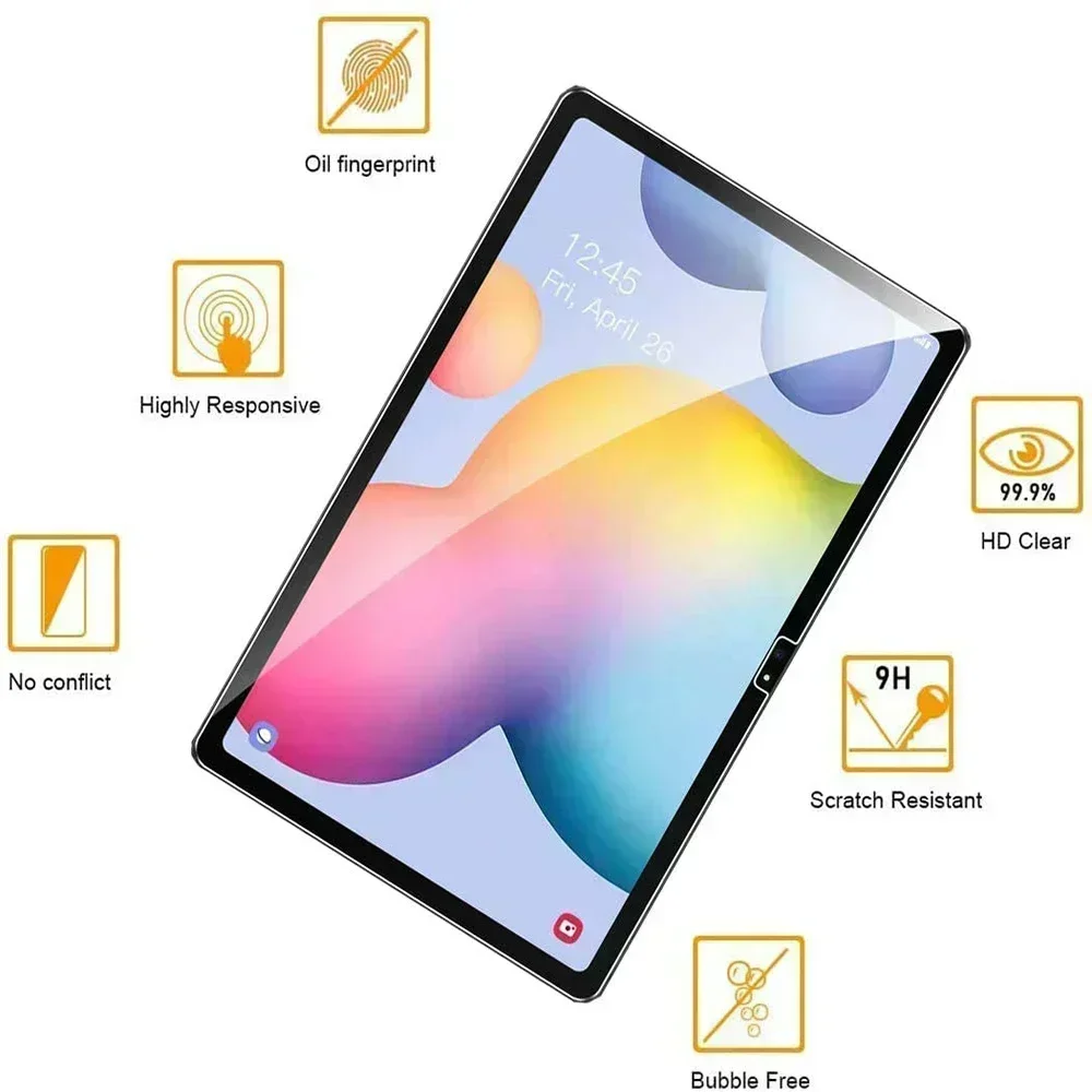 2Pcs for Samsung Galaxy Tab A A6 10.1 (2016) Tablet SM-T580 SM-T585 Bubble Free Protective Film Anti-Scratch Tempered Glass