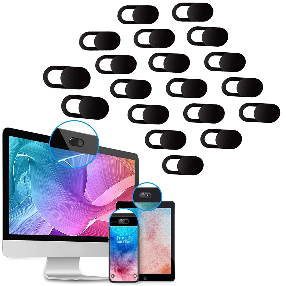 1/5/10/20 Pcs Webcam Cover Laptop Camera Cover For Macbook Tablet iPad PC Mobile Phone Slider Anti Spy Lenses Privacy Sticker