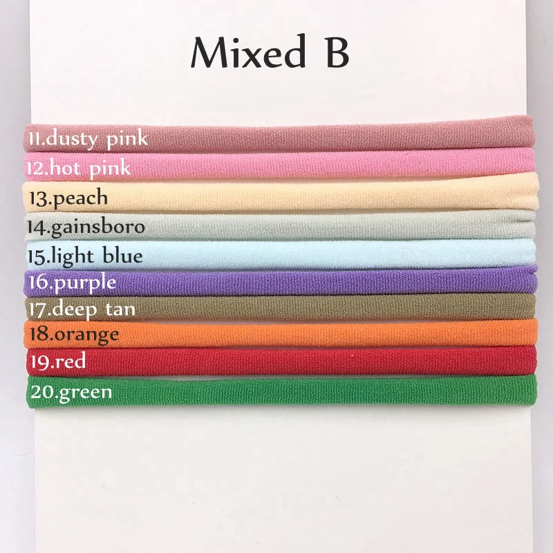 10Pcs/lot Nylon Headbands Baby Mix Color Pressure-free Baby Headband Soft DIY Elastic Bands for Baby Newborn Hair Accessories