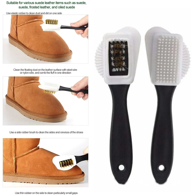 Multifunctional Cleaning and Care Brush Suede Boots Fluffy Shoe Brush Sports Shoes Suede Brush Shoe Wiping Brush Cleaning Agent
