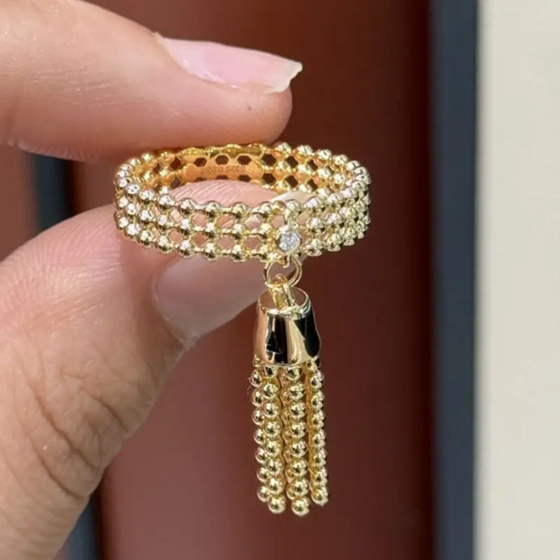 Ювелирные изделия Ayjewelry: Изысканные кольца с кисточками из серебра 925 пробы с принтом черной пантеры и леопарда, роскошные украшения для женщин.