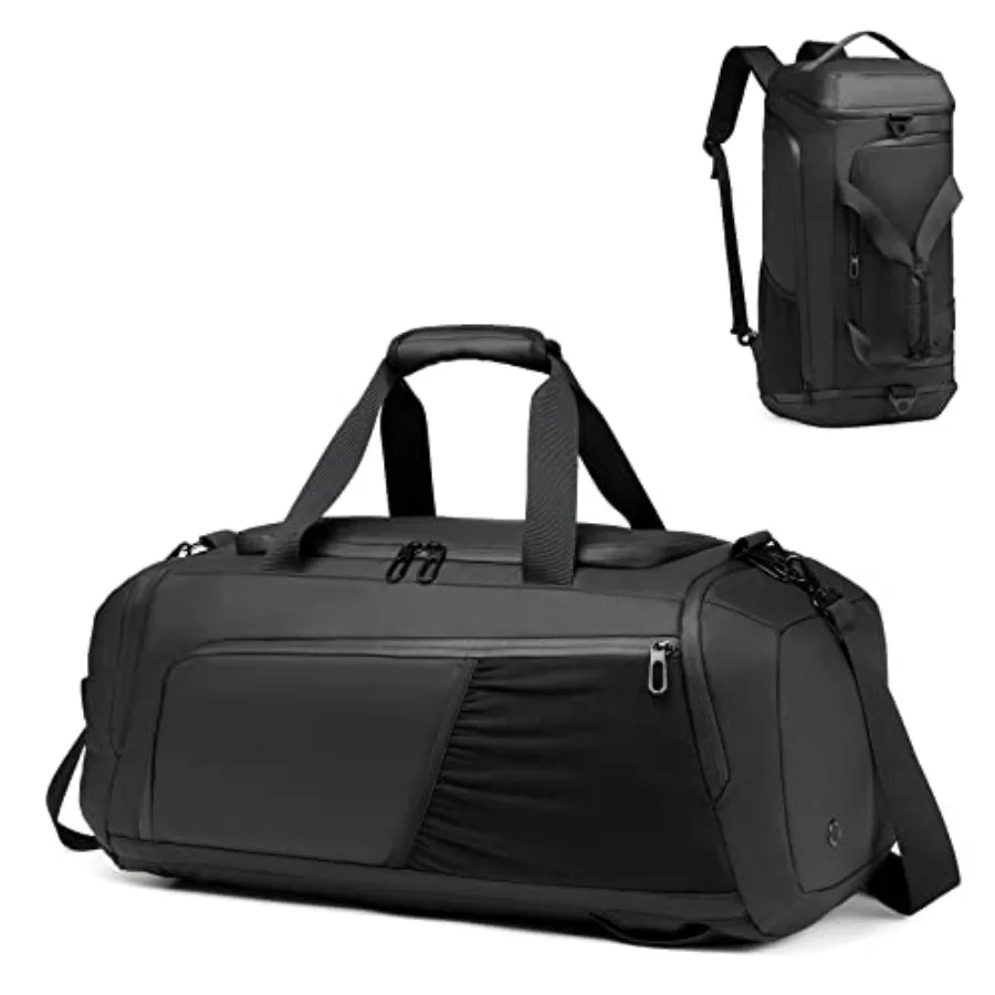 Gym Bag for Men with Shoes Compartment - 40L Duffle Bag for Travel with Wet Pocket and Laptop CompartmentWaterproof Carry On Sp