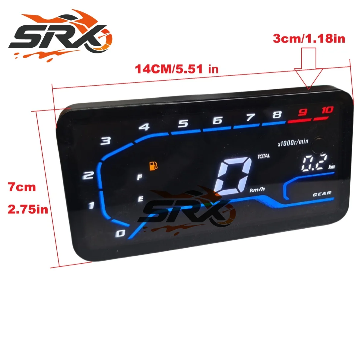 Universal 12V LED Digital Motorcycle Digital Meter assembly RPM Speedometer Modify Panel Waterproof