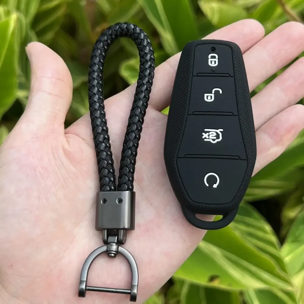 Custodia protettiva per chiave auto in silicone per BYD Han Ev Tang Dm/Qin PLUS/Song Pro/MAX/Yuan Dolphin Buckle Key Shell Accessori auto