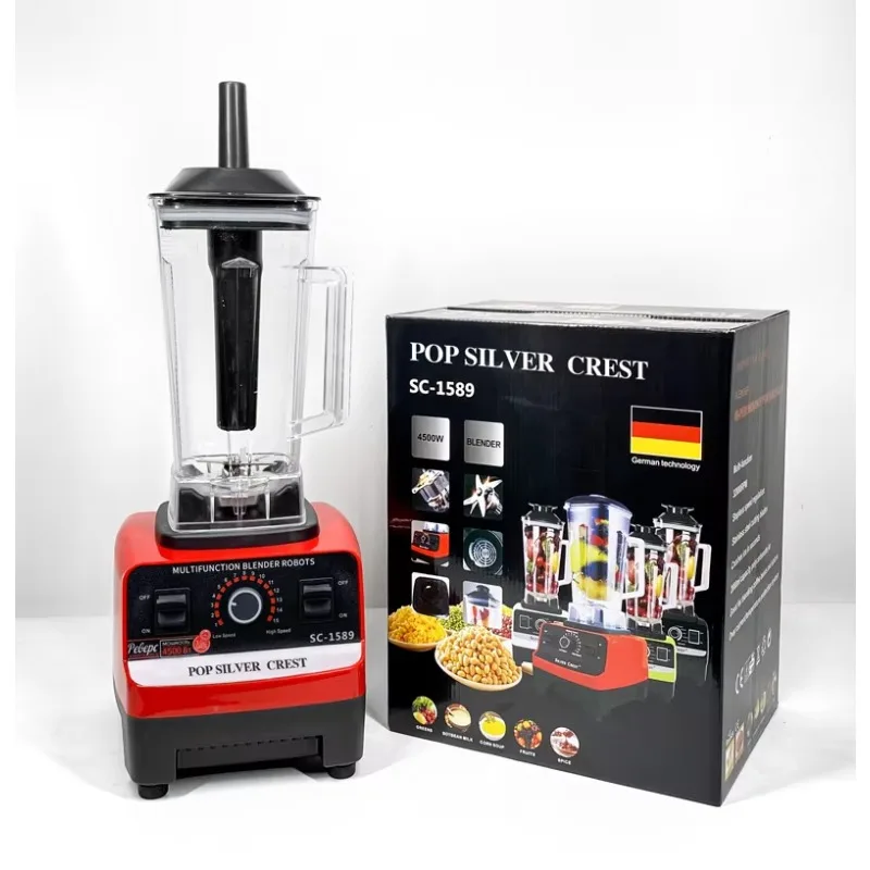 2 in 1 4500w Silver Crown Blender Blender, with 2 cups