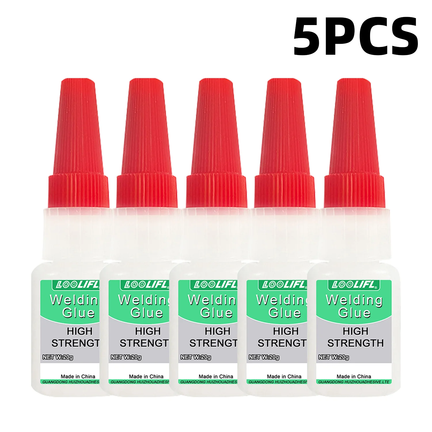 Loolifl 50g Hoge Sterkte Lijm, een universele superlijm geschikt voor hars, keramiek, metaal en glas, sterke instantlijm