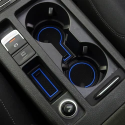 10Pcs Silicone Car Non-Slip Door Groove Mats Gate Slot Cup Pad Mat for Volkswagen VW Golf 7 7.5 MK7 MK7.5 2013-2020 Accessories