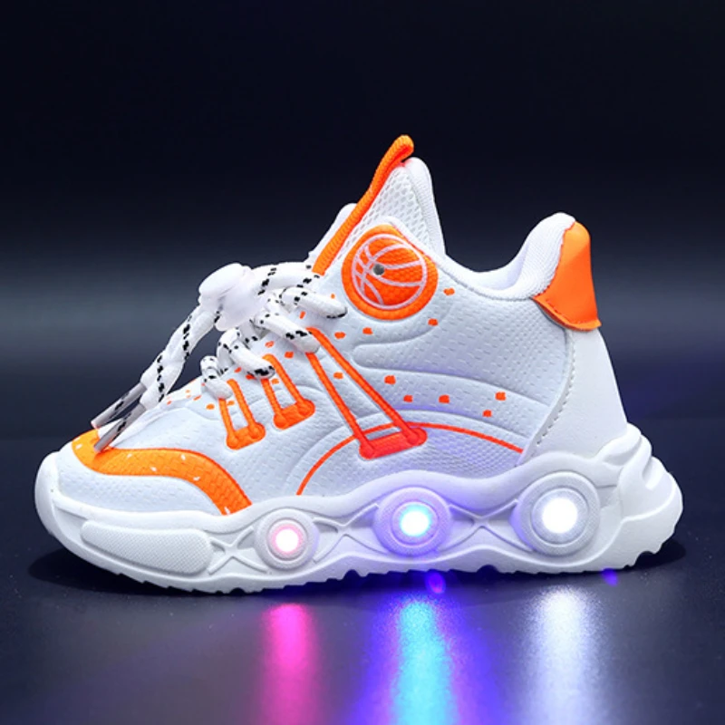 1-6 Years LED Baby Luminous Shoes Boys Glowing Children Sport Sneakers for Kids Girls Anti-slip Toddler Shoes Led Flash Lights