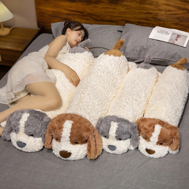 Cute Giant Dog Plush Pillow, Super Soft Lying Down Stuffed Animal for Cuddling & Sleep, Adorable Cuddle Toy & Home Decor