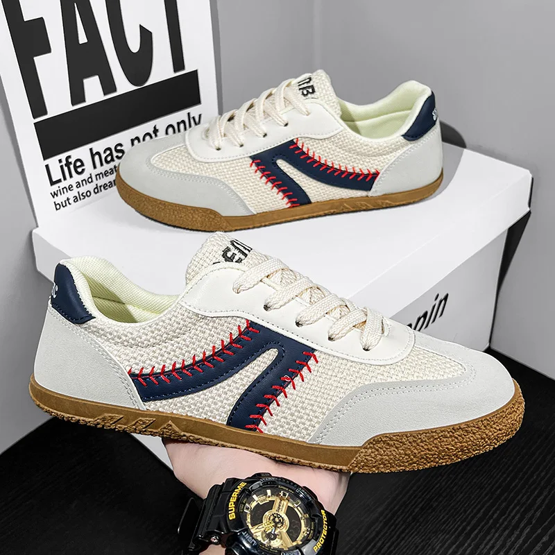 

2025 Spring/Autumn Men's Trendy Dad Shoes - Ultra Popular Mesh Breathable Thick-Sole Fashion Sneakers, Stylish & Versatile