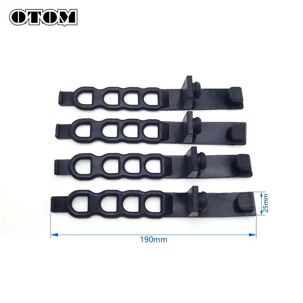 OTOM 4Pcs Motorcycle Headlight Straps Headlight Fairing Rubber Straps Dirt Bike Headlamp Fix Bracket Straps For KTM HUSQVARNA TE