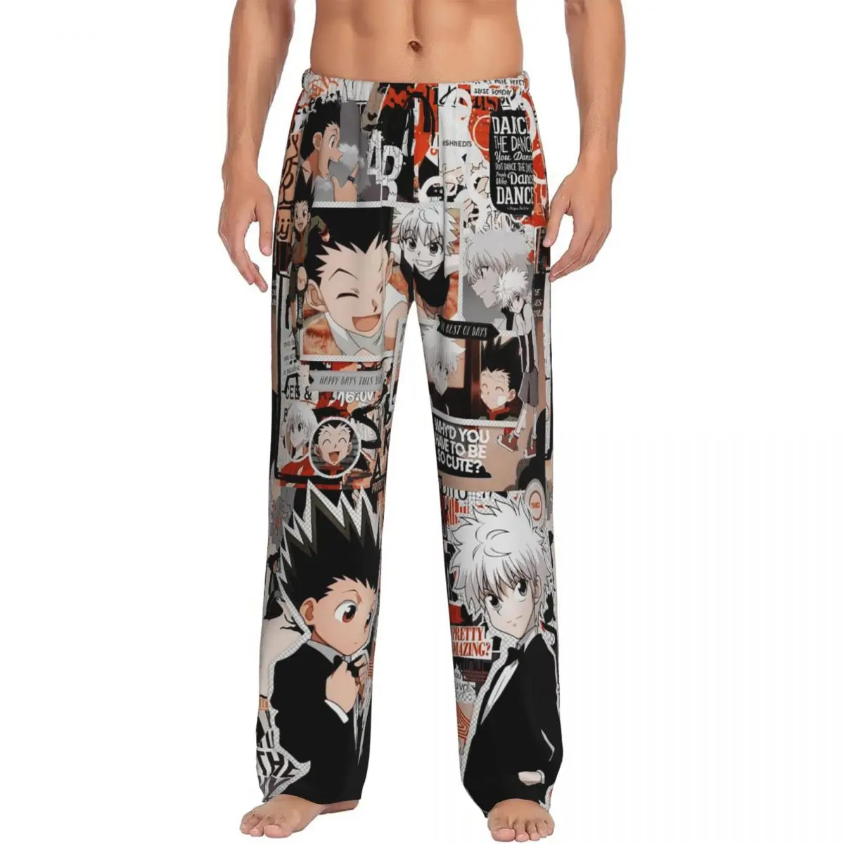 

Custom Anime HXH Hunter X Hunter Pajama Pants Men Sleepwear Sleep Lounge Bottoms with Pockets