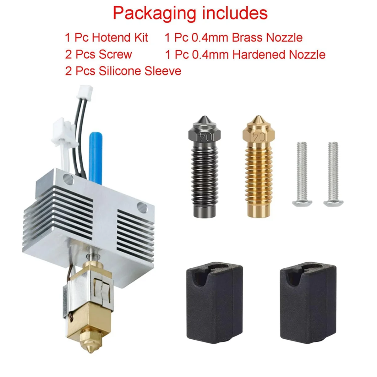 Hotend for Elegoo Neptune 4 Plus/Neptune 4 Max Print Head Extruder Hot End Kit Heater Block Heating Cartridge ThermistorJAS