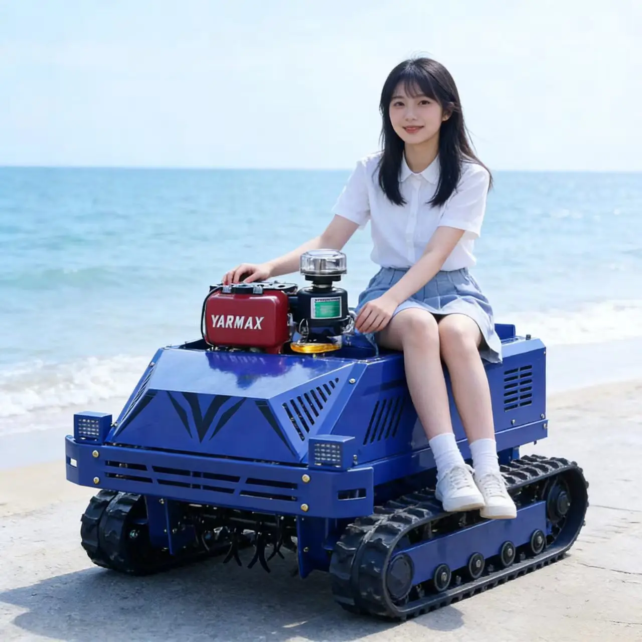 

Customized Climbing Remote Control Flail Mower for Apricot Orchard Slope Grass Clearing Bush Gap Low Vegetation Trimming