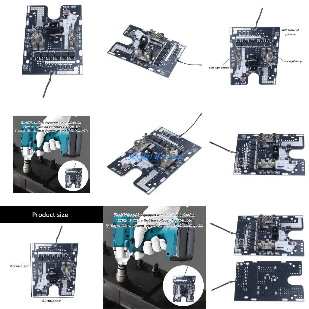 

E65E Advanced 21V PCB Protections Board For 18650 Cells Multiple Safety Mechanism Included