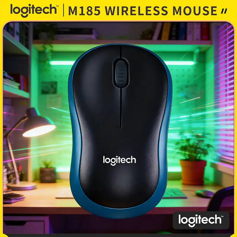 Logitech M170 Wireless Mouse 10m Range Ambidextrous Design 2.4GHz 12-Month Battery for Laptop Office Gaming Use