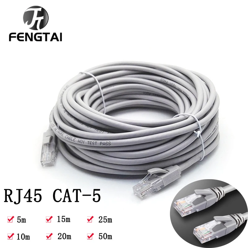 2M 5M 10M 20M 30M 50M High Speed Ethernet Cable Cat5e RJ45 Network LAN Cable Computer Router Patch Cable Rj45 Cat 5e Internet