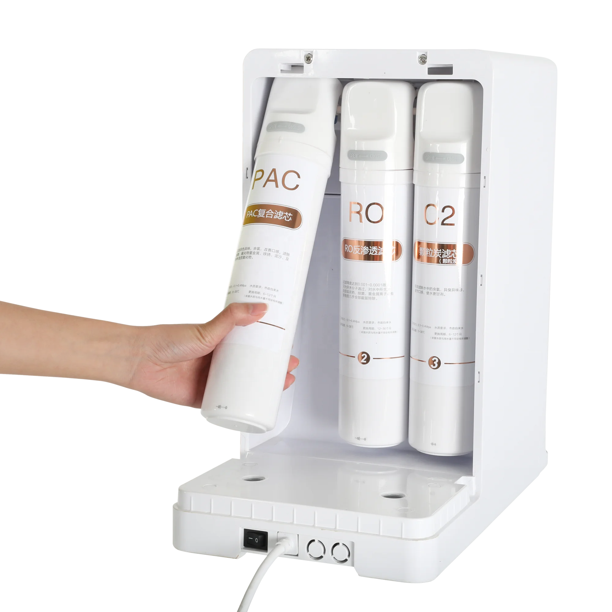 Hot and Normal Water Small Size Healthy Direct Drinking Ro Water Purifier Desktop Water Dispenser