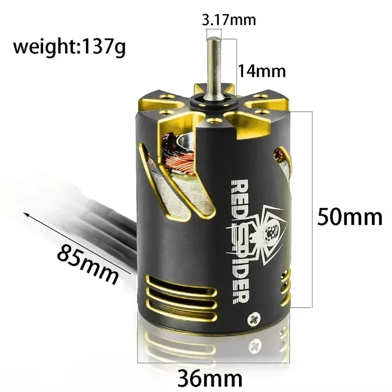 3650 3300KV Brushless Motor for 1/10 Drift, Touring, Monster Truck, Buggy, SCT, Universal RC Models Upgrade Parts