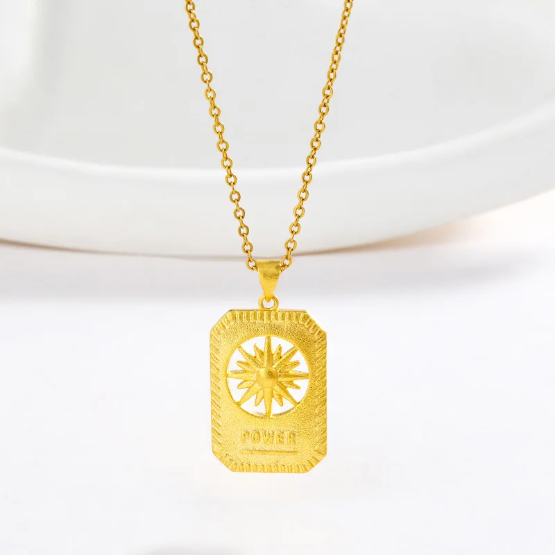 

Роскошное мужское ожерелье из чистого золота 24 карата 9999, архаичное полое ожерелье в форме звезды