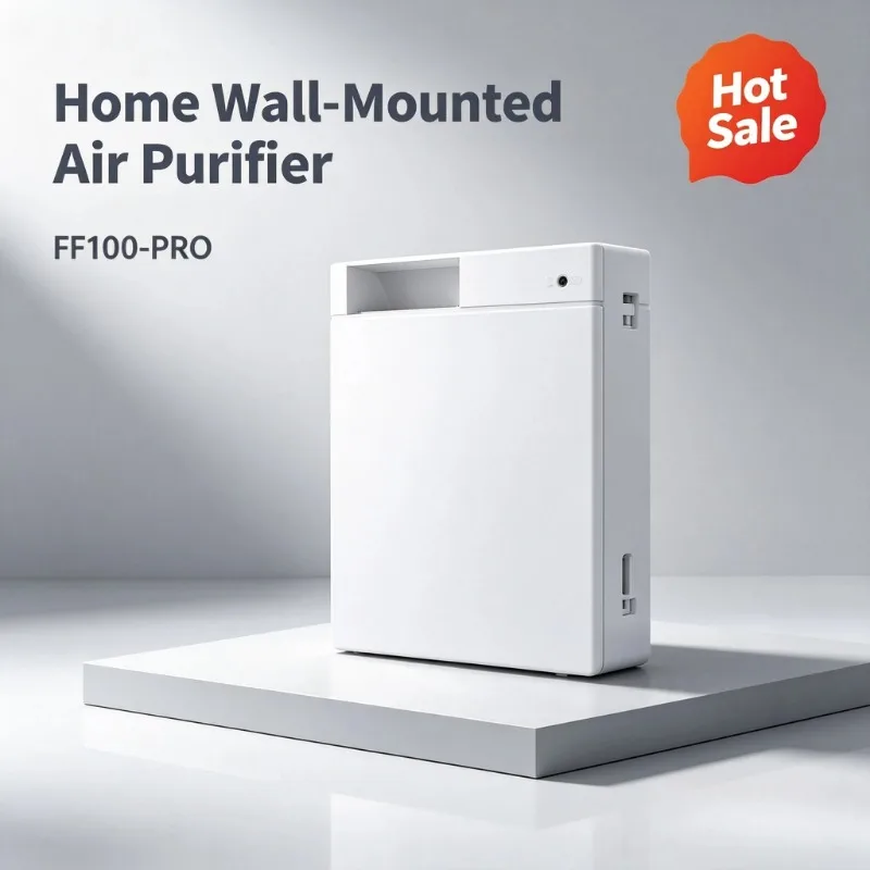 Household Wall-Mounted Bidirectional Flow Fresh Air System, Indoor Air Renewal Ventilation & Filtration Unit