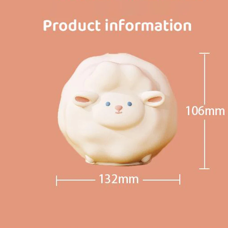 قابلة للشحن LED ضوء الليل سيليكون الحيوان اللمس مصباح يعتم الموقت اسفنجي BPA خالية للرضاعة الطبيعية الحضانة غرفة الطفل ديكور