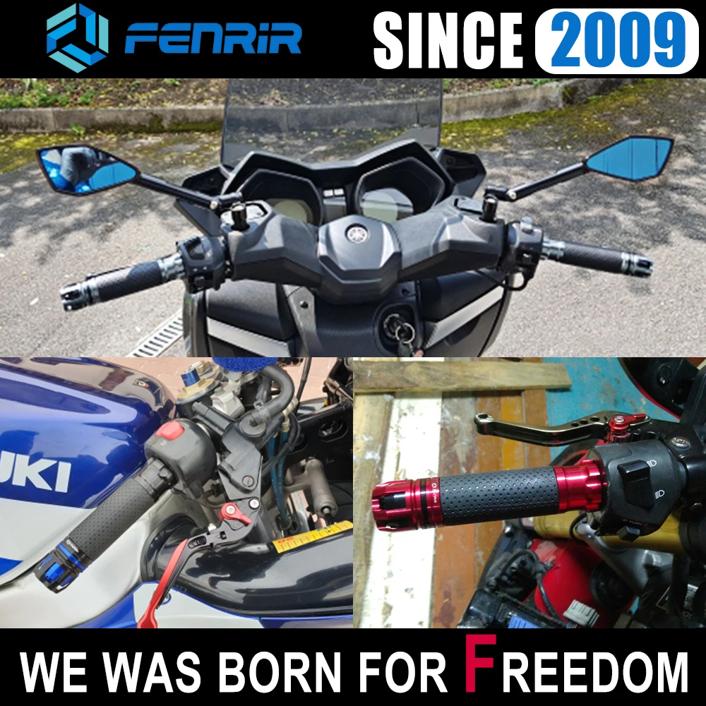 FENRIR 22MM Motorcycle Grip for Honda Grom MSX125 Suzuki Yamaha MT03 MT07 MT09 Benelli BMW Ducati KTM Aprilia Kawasaki Triumph