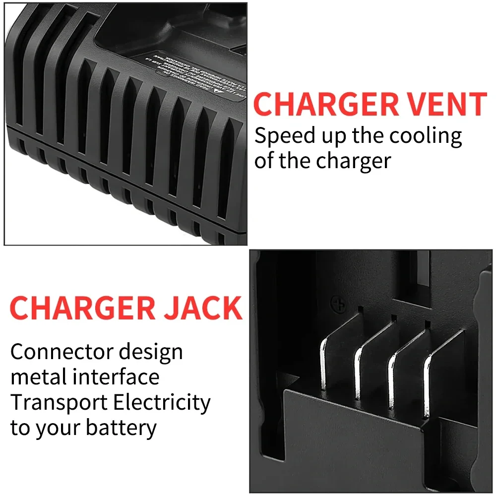 Ładowarka baterii litowej PCC692L do Black Decker do kabla Portera do Stanley 10,8 V-20 V PCC690L FMC692L FMC690L FMC688 FMC686