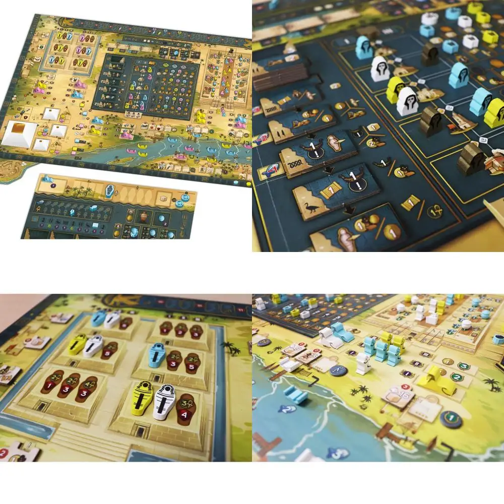 

Приключение Древнего Египта: Настольная игра Men-Nefer для детей 14 лет, 1–4 игроков, 60–120 минут.