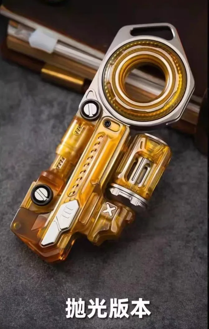Used EDC 01edc Spacetime Rider 3.0 Pei Polished Edition, Composite Mechanical Push Card Edc